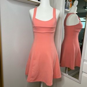 Pink skater dress